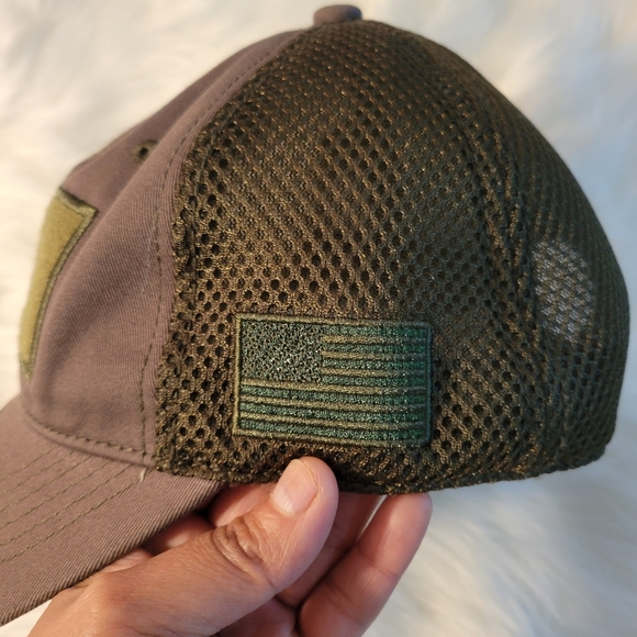Brown and Green USA Mens Cap - Picture 9 of 9